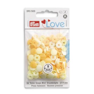 Prym Love Color Snaps Mini 9mm gelb