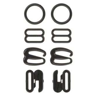 BH/Bikini-Zubehör-Set (8-teilig) schwarz