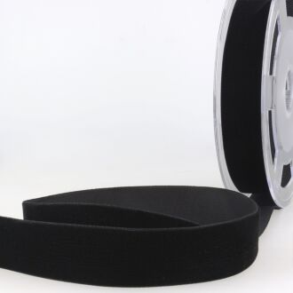 38mm Hochdichtes Samtband schwarz