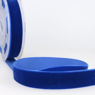 10mm Hochdichtes Samtband royalblau