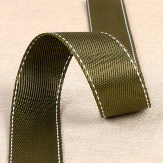 30mm Gurtband mit Naht olivgrün
