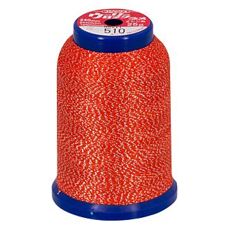 baby lock Metallic Bauschgarn, 1000m - Silver & Orange