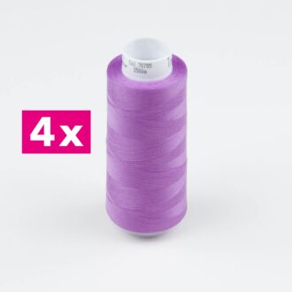Amann-Mettler Trojalock Overlockgarn No. 120, 4x 2500m/gleiche Farbe - Farbe lilac