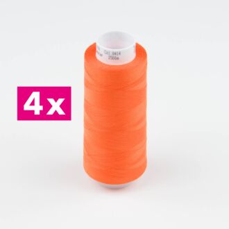 Amann-Mettler Trojalock Overlockgarn No. 120, 4x 2500m/gleiche Farbe - Farbe kürbis