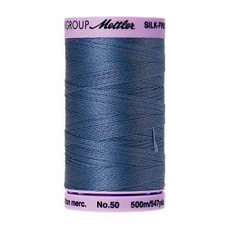 Silk-Finish Cotton 50, 500m - Smoky Blue FNr. 0351