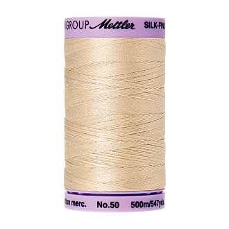 Silk-Finish Cotton 50, 500m - Eggshell FNr. 1000
