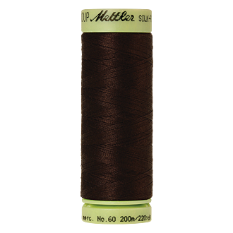 Silk-Finish Cotton 60, 200m - Very Dark Brown FNr. 1002