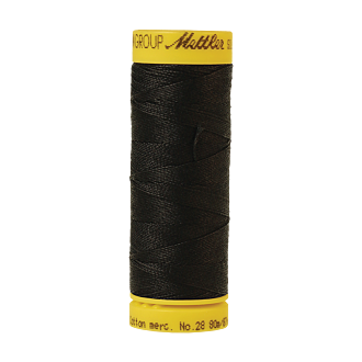 Silk-Finish Cotton 28, 80m - Black FNr. 4000