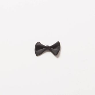 Satinschleife 2,5cm schwarz