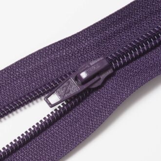 Teilbarer Nylon Reißverschluss, 6mm, aubergine