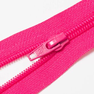 Teilbarer Nylon Reißverschluss, 6mm, fuchsia