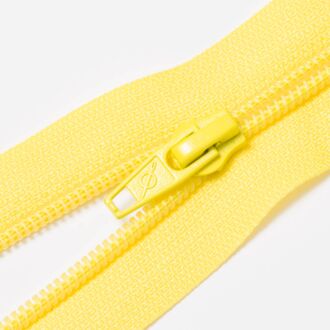 Teilbarer Nylon Reißverschluss, 6mm, gelb