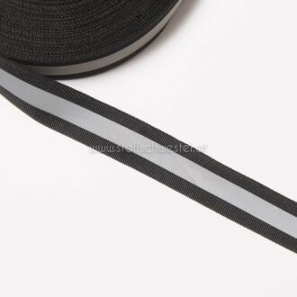 25mm Reflektorband schwarz