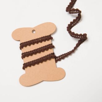 10mm Bommelborte braun