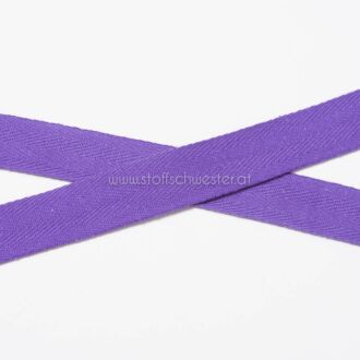 20mm Baumwollköperband lila