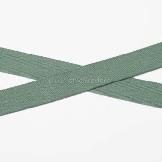 20mm Baumwollköperband dunkelgrün