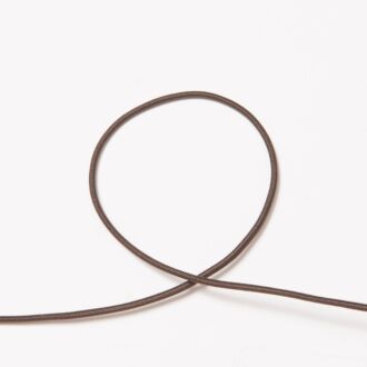 3mm Elastikkordel schokobraun