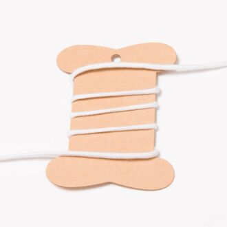 3mm Baumwollkordel weiß