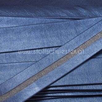 25mm Metallic-Schrägband blau