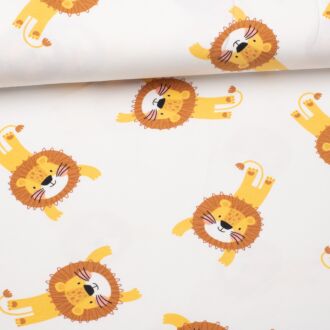 Jumping Lion Jersey wollweiß