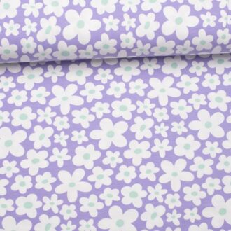 Vintage Blossom Jersey flieder