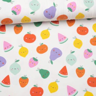 Happy Fruits Jersey bunt/wollweiß