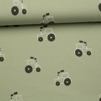 Traktorausfahrt Jersey staubgrün