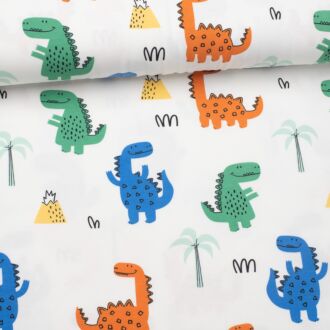 Happy Dino Jersey bunt/wollweiß