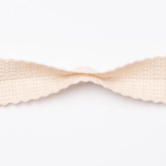 28mm Woll-Einfasstresse natur