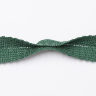 28mm Woll-Einfasstresse grün