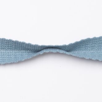 28mm Woll-Einfasstresse helles rauchblau