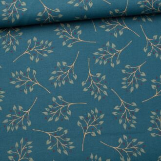 Dekostoff Sweet Branch blau
