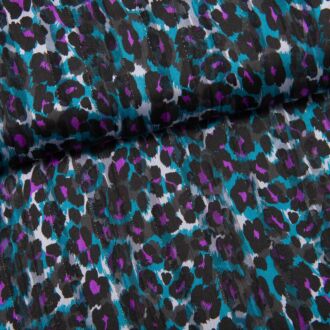 *SALE* Leo Chiffon petrol/lila