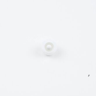 3mm Kordelende rund weiß