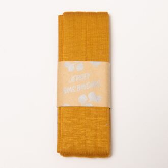 20mm Jersey-Schrägband ocker (3 Meter)