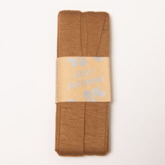 20mm Jersey-Schrägband dunkles ocker (3 Meter)