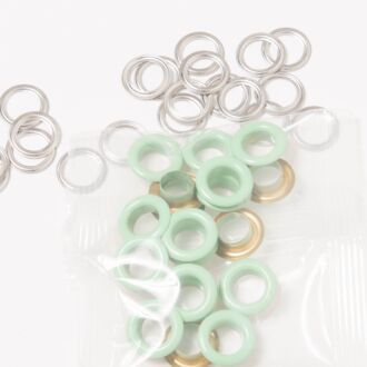 8mm Ösen mint (20 Stück)