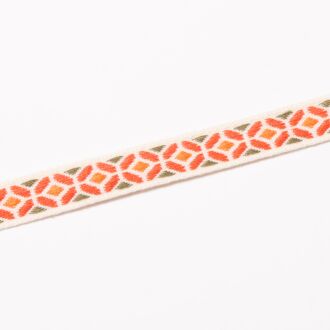 10mm Webband Mini-Rauten orange