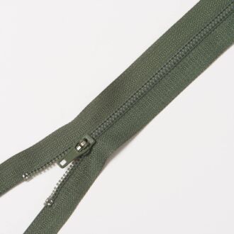Hosenzipp, 4mm, khaki, unteilbar