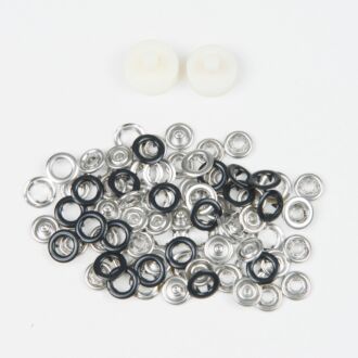 BabySnap Jersey Druckknöpfe schwarz