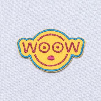 Aufbügler WOOW (ca. 5cm groß)