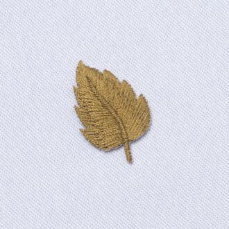 Aufbügler Blatt khaki (ca. 2,5cm groß)