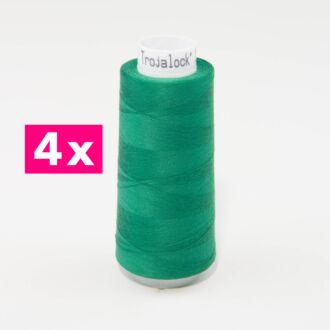 Amann-Mettler Trojalock Overlockgarn No. 120, 4x 2500m/gleiche Farbe - grün