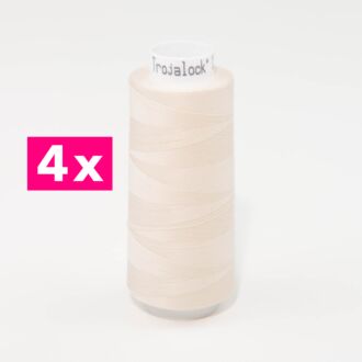 Amann-Mettler Trojalock Overlockgarn No. 120, 4x 2500m/gleiche Farbe - hellbeige
