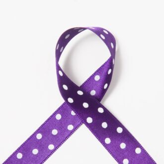 15mm Satinband Dots violett