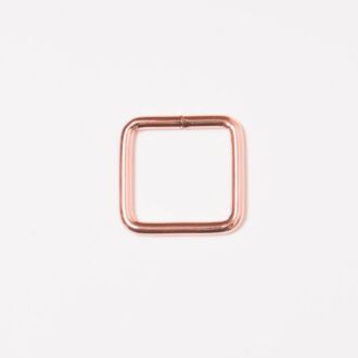 20mm Vierkantring rosegold