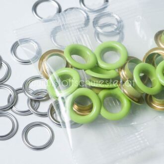 8mm Ösen hellgrün (20 Stück)