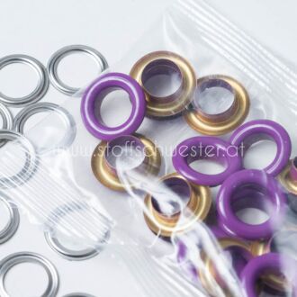 8mm Ösen violett (20 Stück)