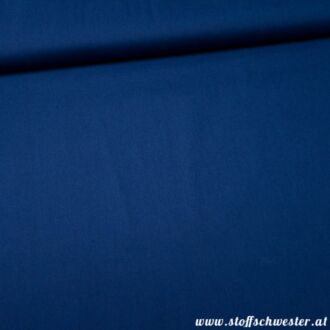 Bio-Unibaumwolle - soft touch - tintenblau