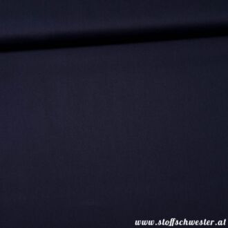 Bio-Unibaumwolle - soft touch - navy